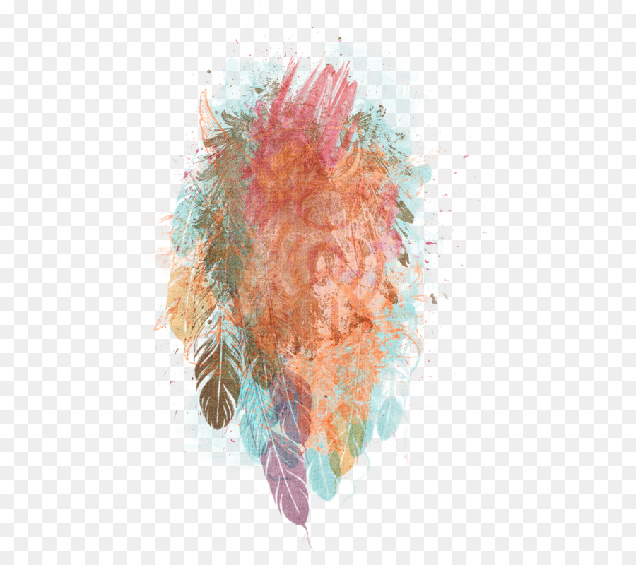 Pluma，Pintura De Acuarela PNG