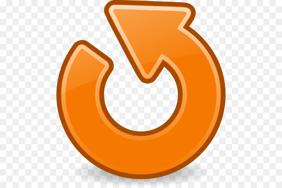 Flecha Circular Derecha Naranja，Circular PNG