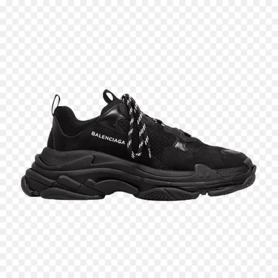 Zapatilla Balenciaga Negra，Zapato PNG