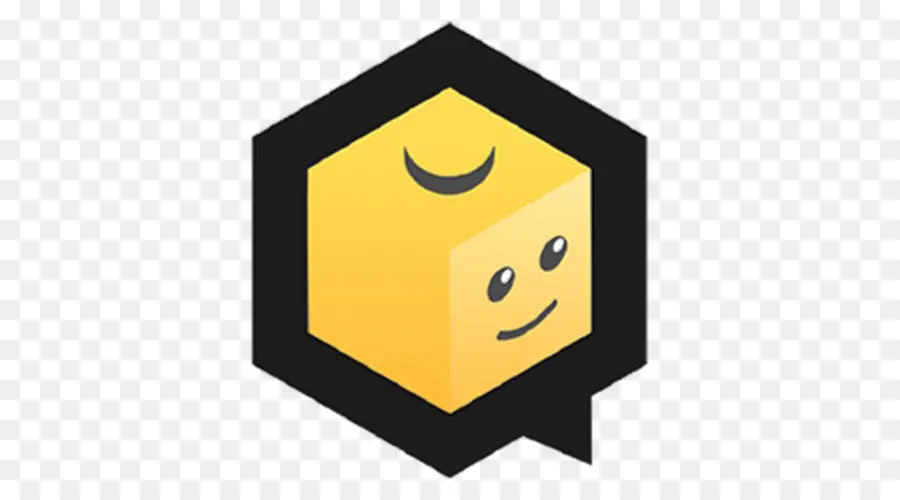 Cubo Amarillo，Cara Sonriente PNG