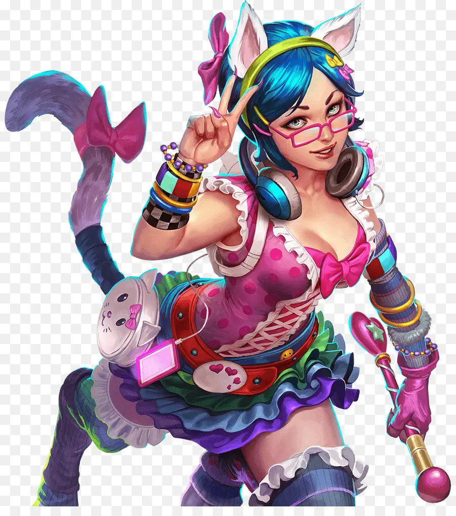 Chica Anime Con Orejas De Gato，Cosplay PNG