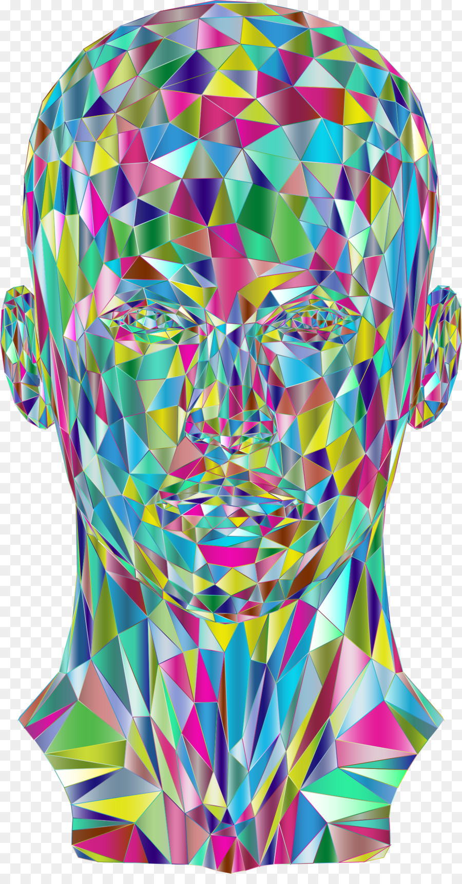 Cabeza Colorida，Rostro PNG