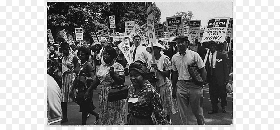 Movimiento De Derechos Civiles Afrodanamericanos，Marcha En Washington Por Trabajos Y Libertad PNG