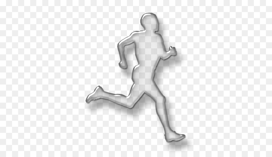 Hombre Corriendo，Plata PNG