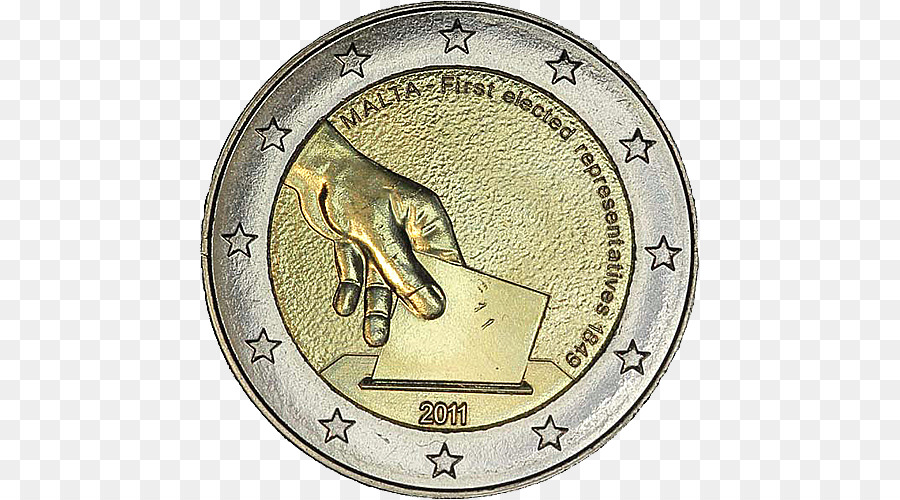 Moneda，2 Monedas De Euro PNG