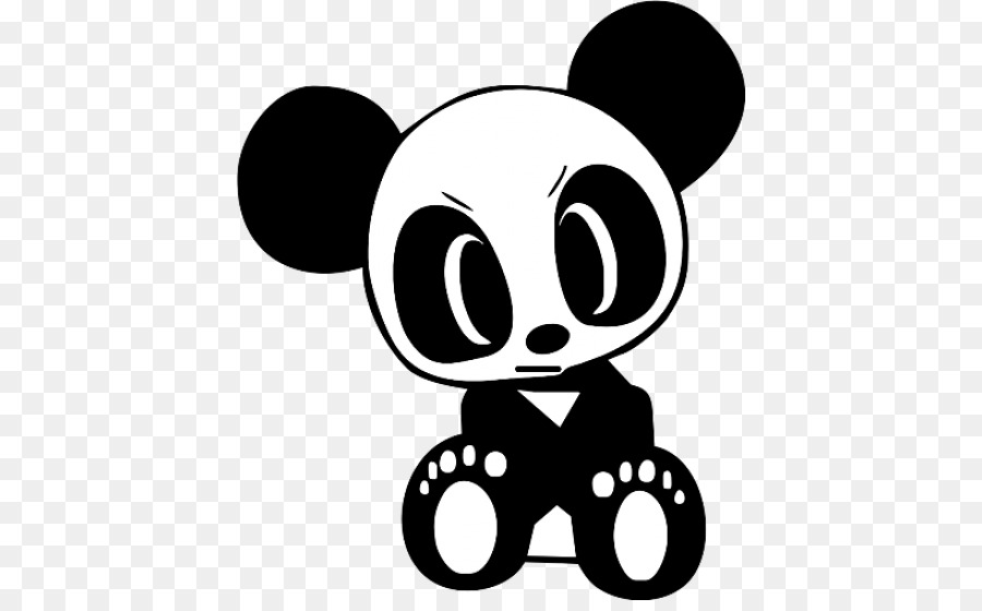 Panda，En Blanco Y Negro PNG