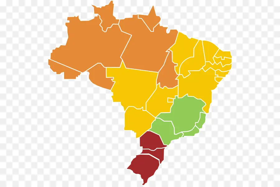 Mapa De Brasil，Regiones PNG