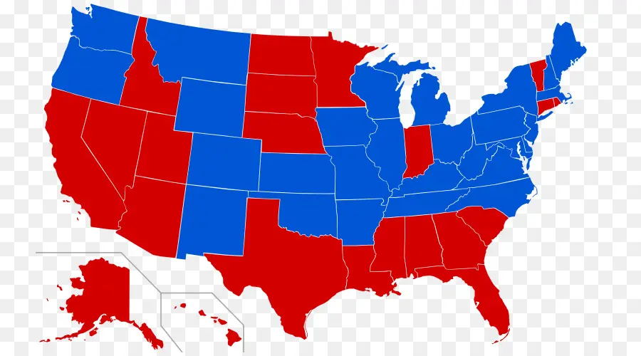 Estados Unidos，En Los Estados Rojos Y Estados Azules PNG