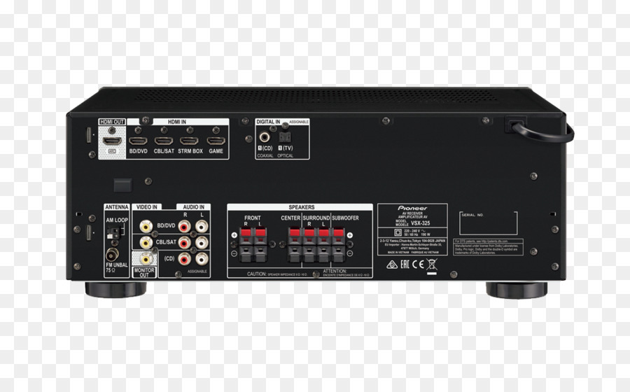 Receptor De Audio，Panel Trasero PNG