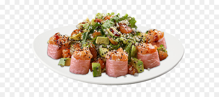 Ensalada，Salmón Ahumado PNG