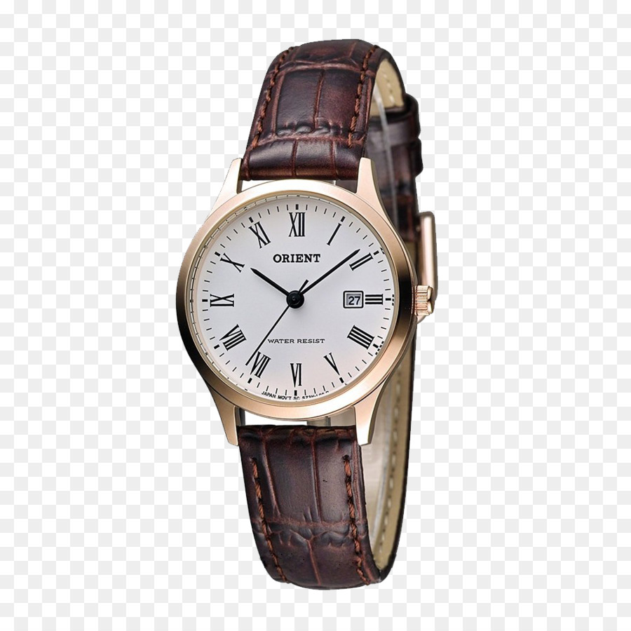 Reloj Elegante，Correa De Cuero PNG