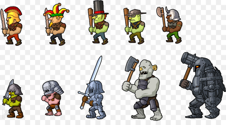 Personajes De Dibujos Animados，Guerreros PNG