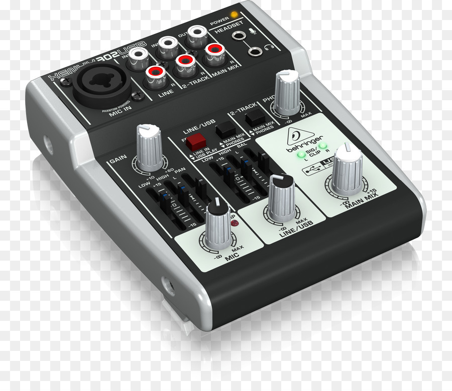 Micrófono，Behringer Xenyx 302usb PNG