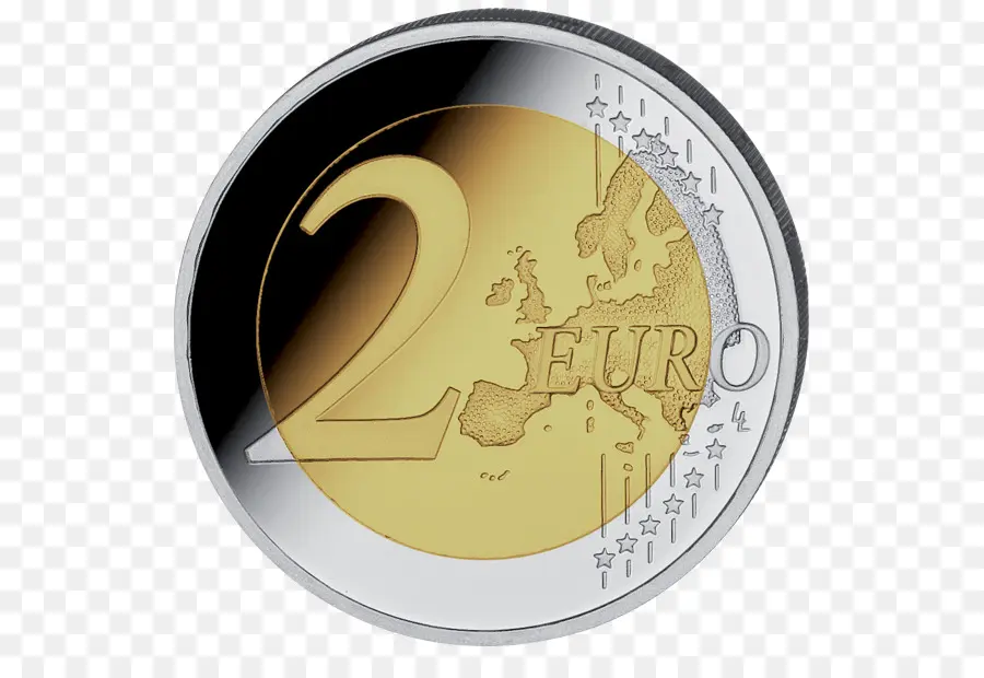 Moneda De Dos Euros，Euro PNG