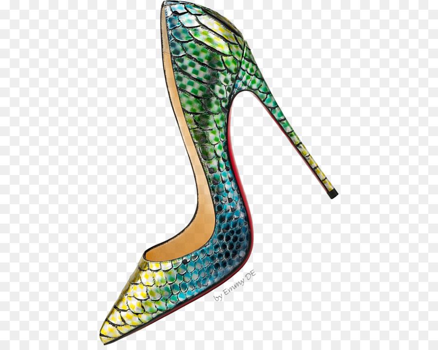 Zapato De Tacón Colorido，Zapato PNG