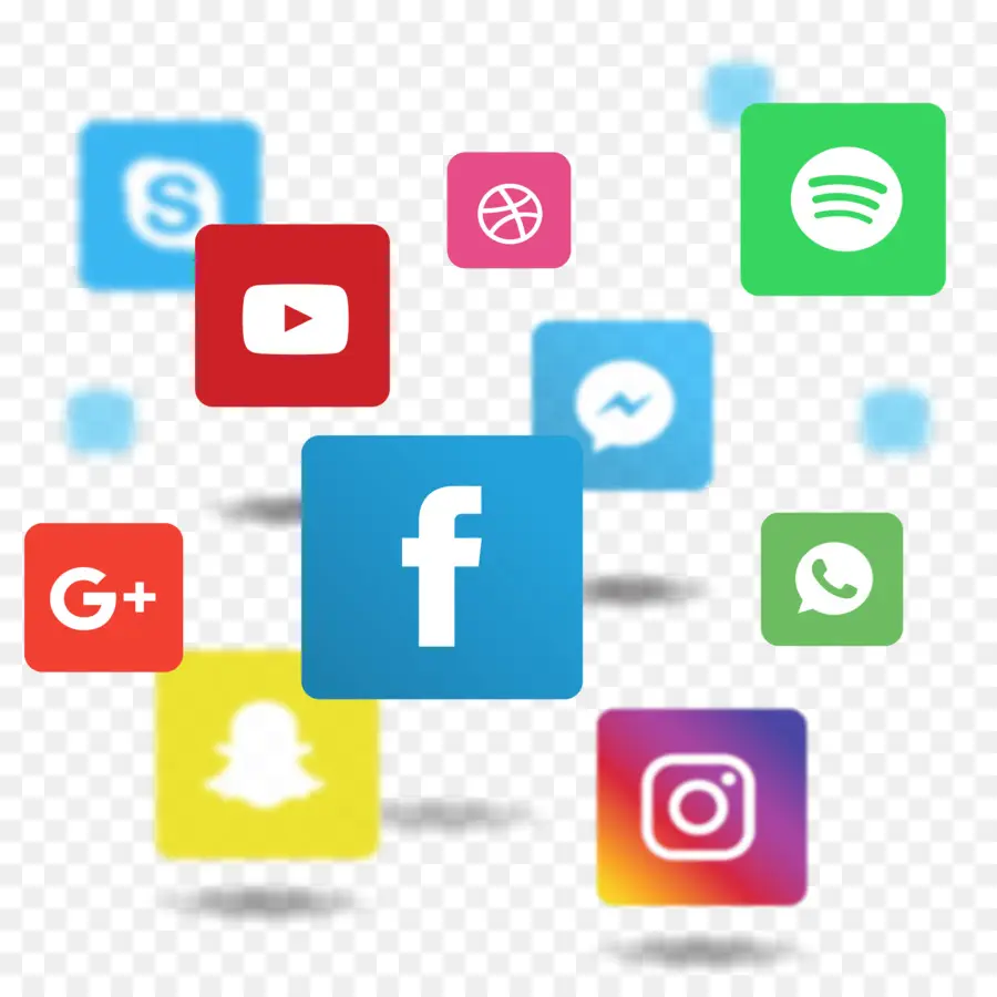 Iconos De Redes Sociales，Aplicaciones PNG