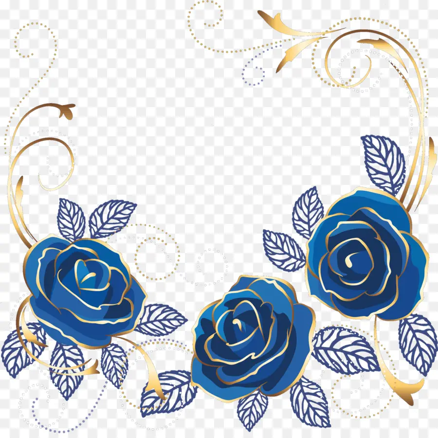 Rosa Azul，Flor PNG