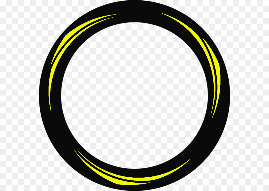 Círculo Negro Y Amarillo，Redondo PNG