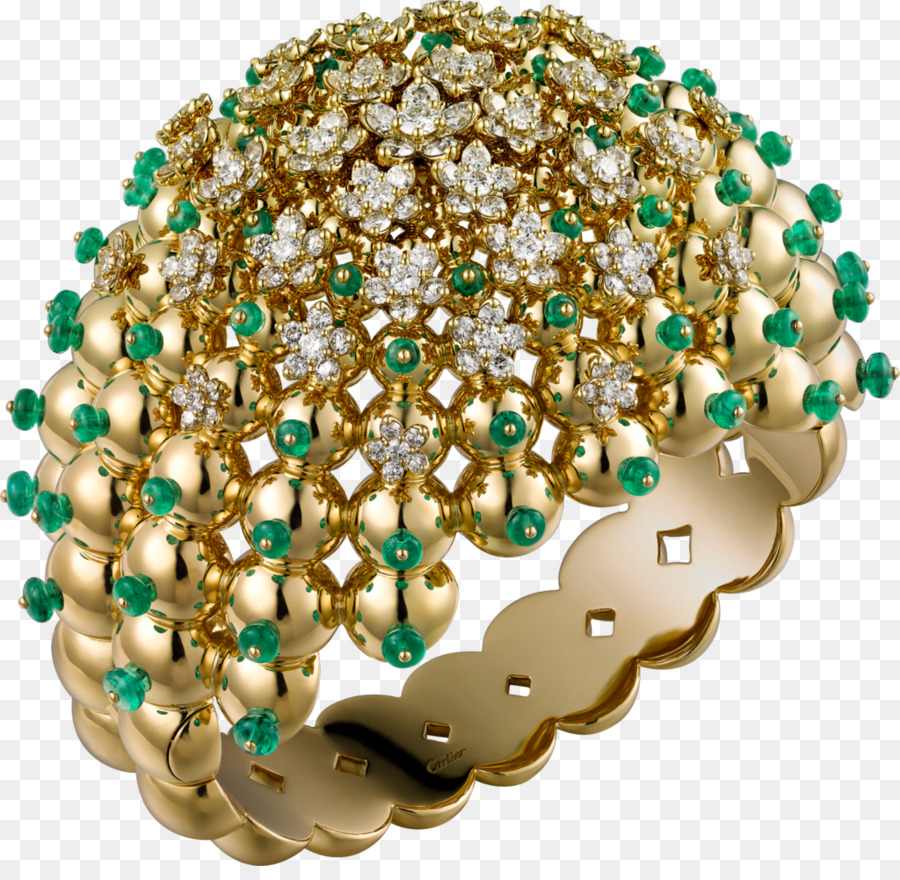 Anillo De Oro，Gemas Verdes PNG