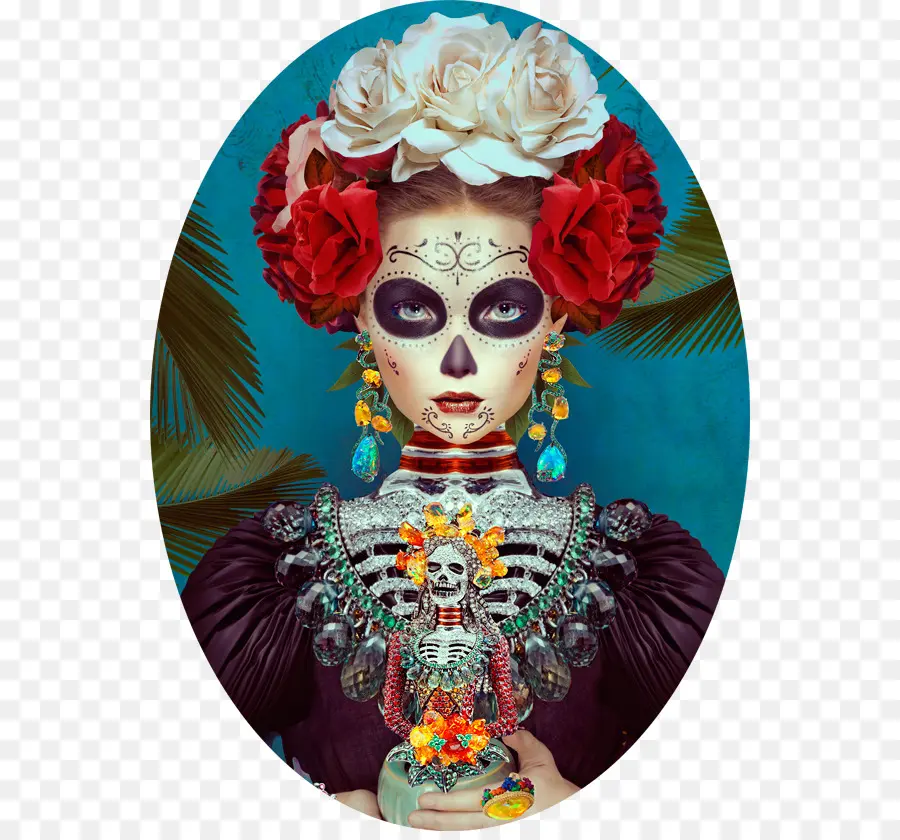 Día De La Mujer Muerta，Mujer PNG