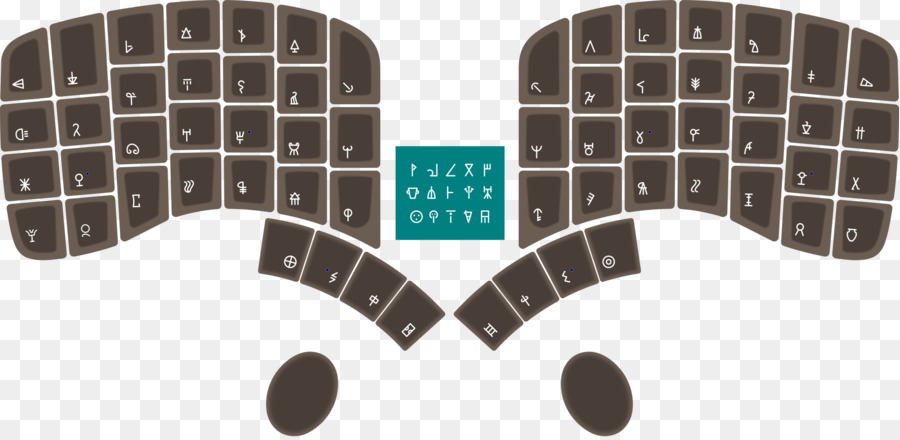 Teclado Ergonómico，Llaves PNG