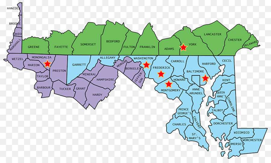 El Condado De Prince George En Maryland，Mapa PNG