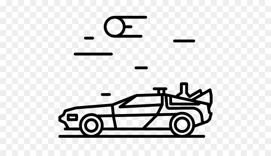 El Dr Emmett Brown，Delorean Dmc12 PNG