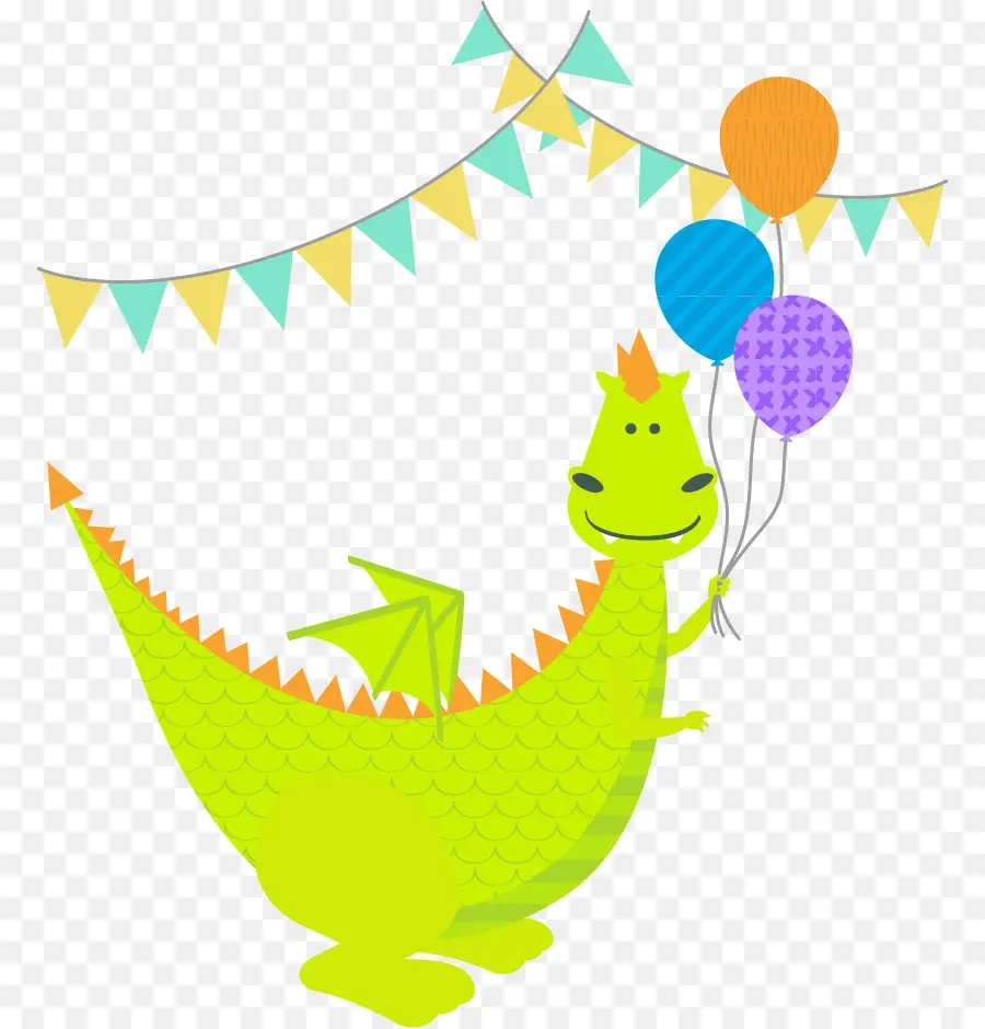 Dragón De Fiesta，Globos PNG