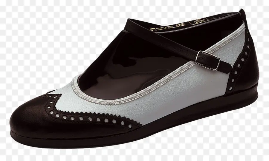 Zapato Blanco Y Negro，Mary Jane PNG