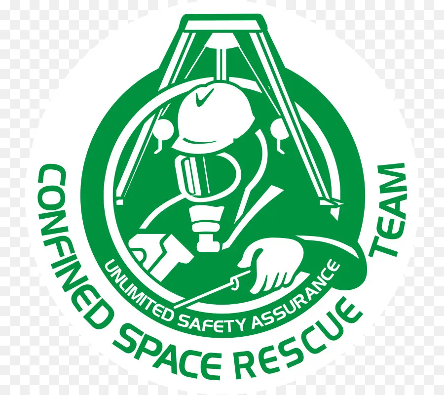 Logotipo Del Equipo De Rescate En Espacios Confinados，Seguridad PNG