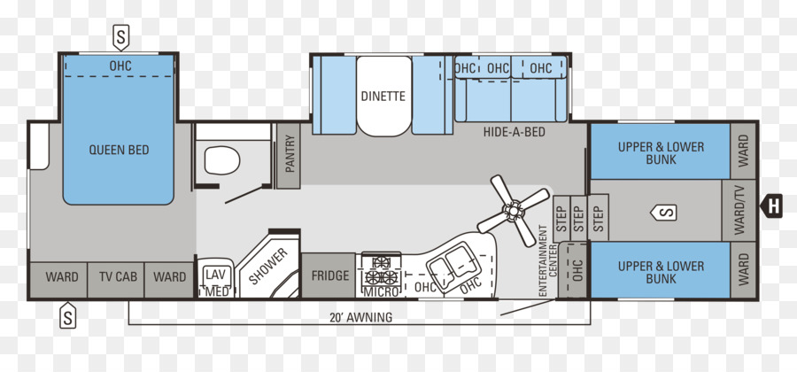 Plano De Planta Para Vehículos Recreativos，Disposición PNG