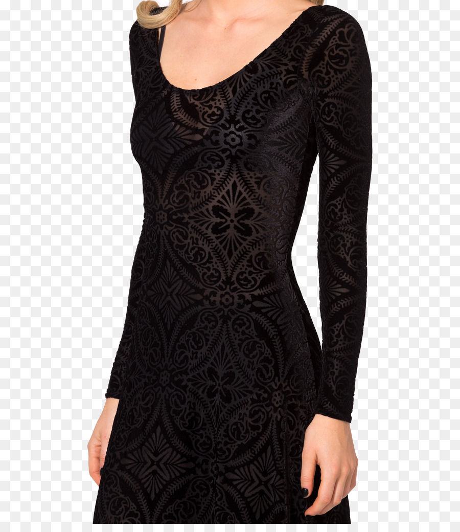 Pequeño Vestido Negro，Terciopelo PNG