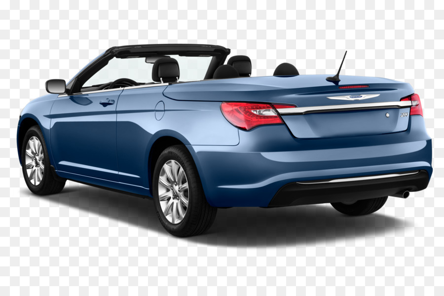 Coche Descapotable，Azul PNG