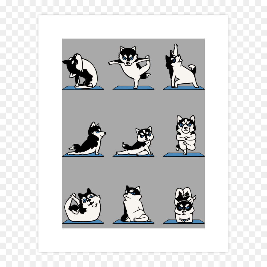 Posturas De Yoga Para Perros，Dibujos Animados PNG