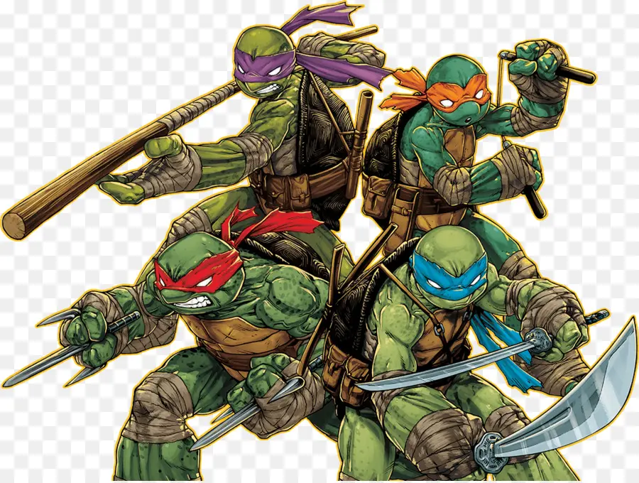 Teenage Mutant Ninja Turtles，Teenage Mutant Ninja Tortugas Mutantes En Manhattan PNG