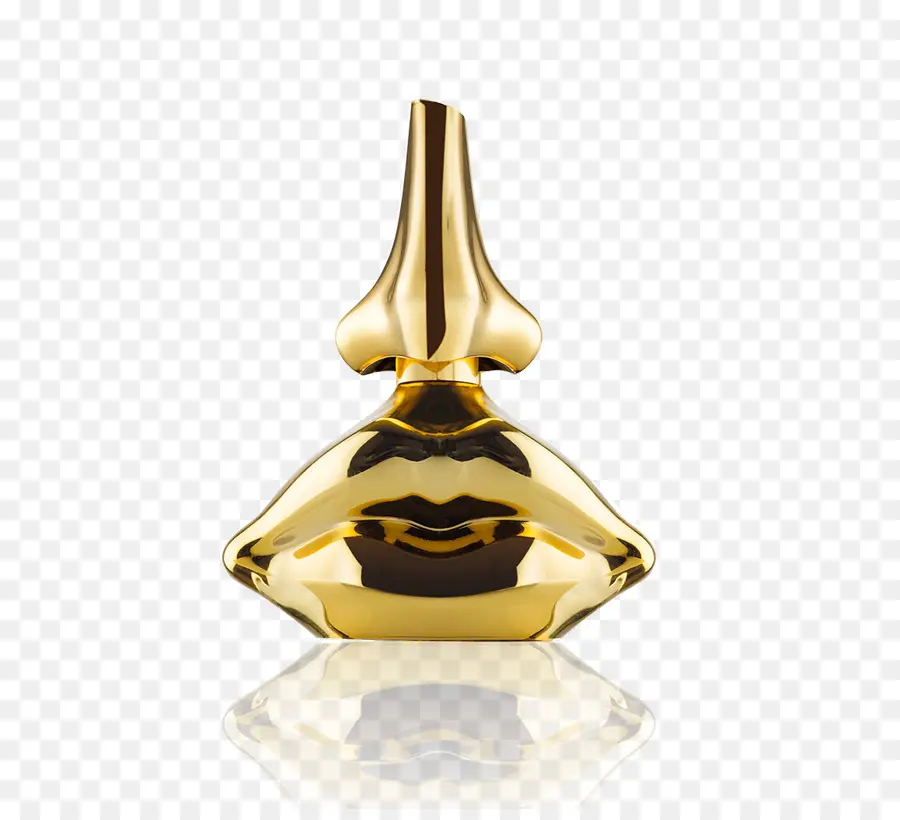 Frasco De Perfume Dorado，Lujo PNG