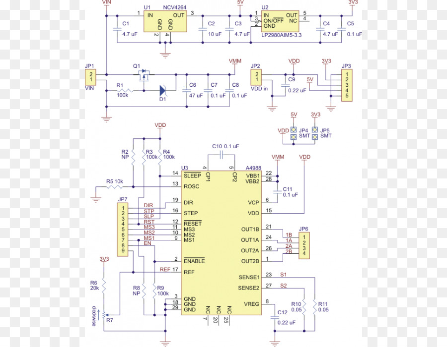 Motor Paso A Paso，Diagrama De Circuito PNG