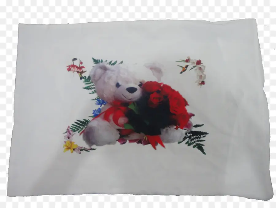 Oso De Peluche Blanco，Flores PNG