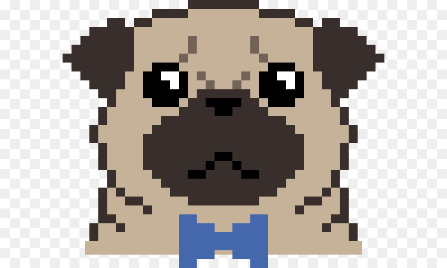 Pug De Píxeles，Perro PNG