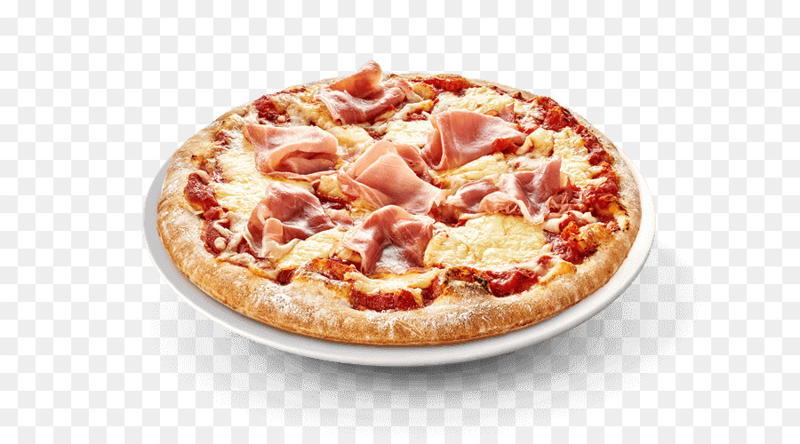 Pizza Con Jamón，Italiano PNG