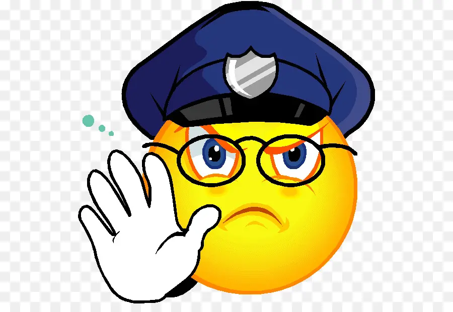 Emoji De Policía，Detener PNG