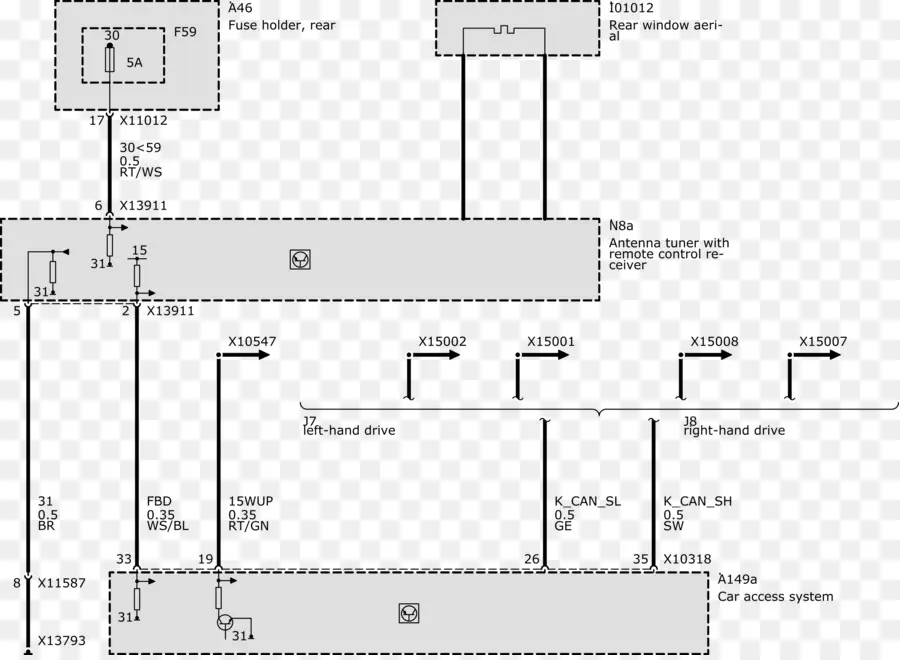 Bmw，Diagrama De Cableado PNG