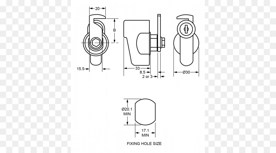 La Manija De La Puerta，Dibujo Técnico PNG