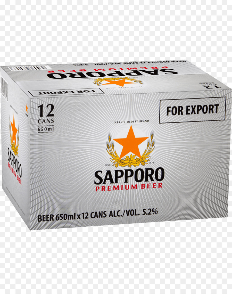 Caja De Cerveza Premium Sapporo，Cerveza PNG