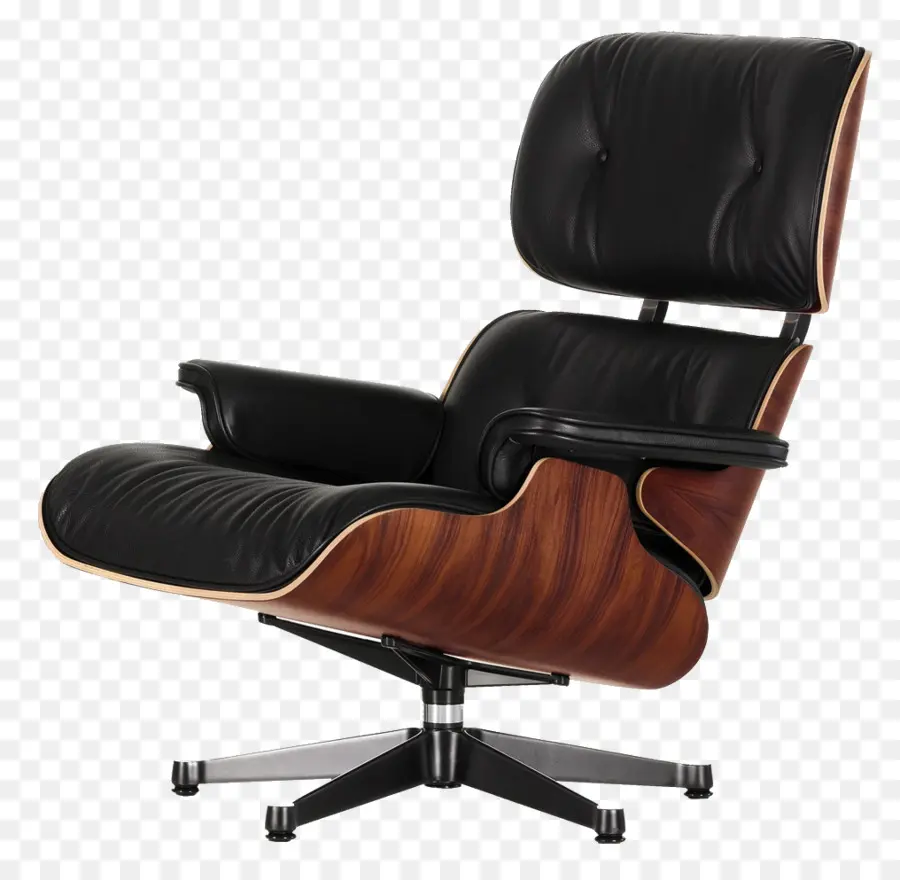 Eames Lounge Chair，Eames Silla De Salón De Madera PNG