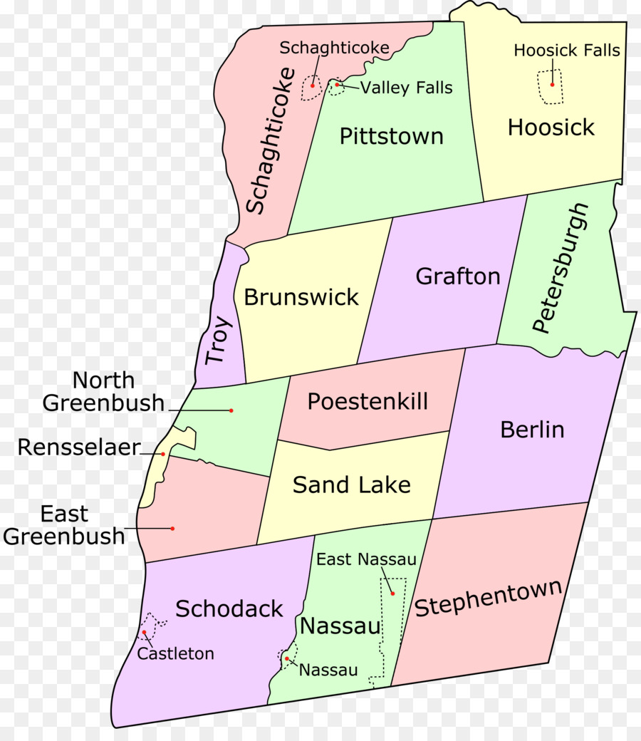 Rensselaer，Mapa PNG