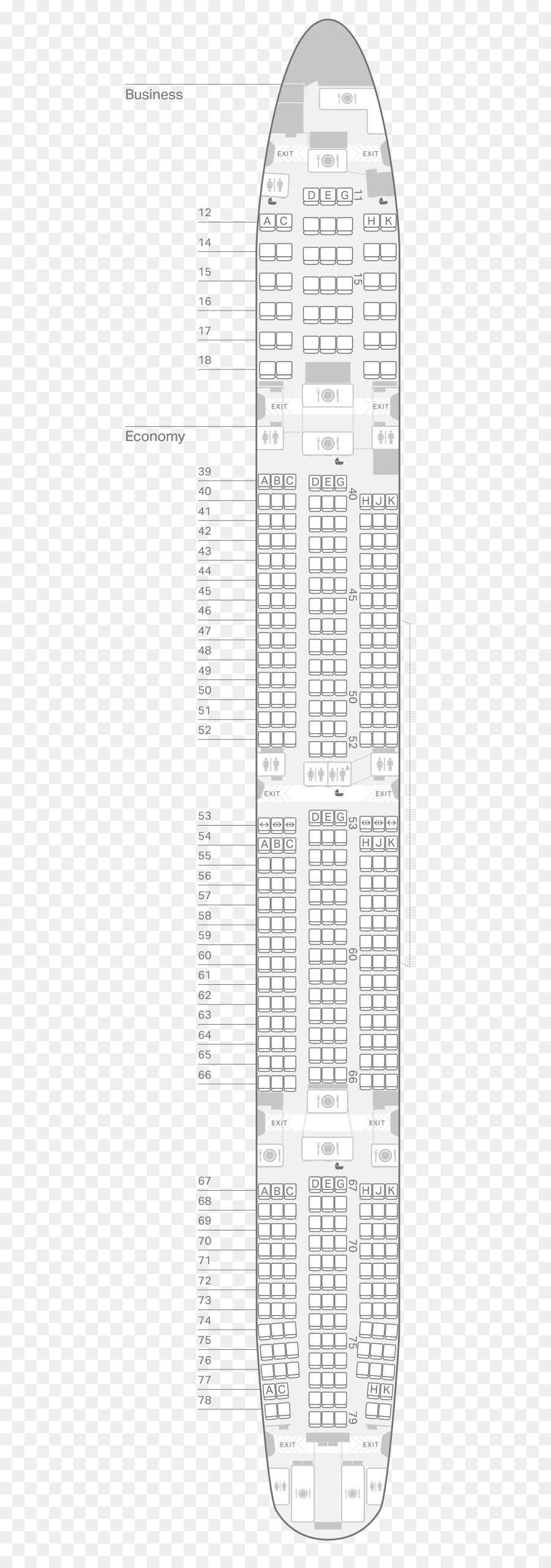 Plano De Asientos Del Avión，Asientos PNG