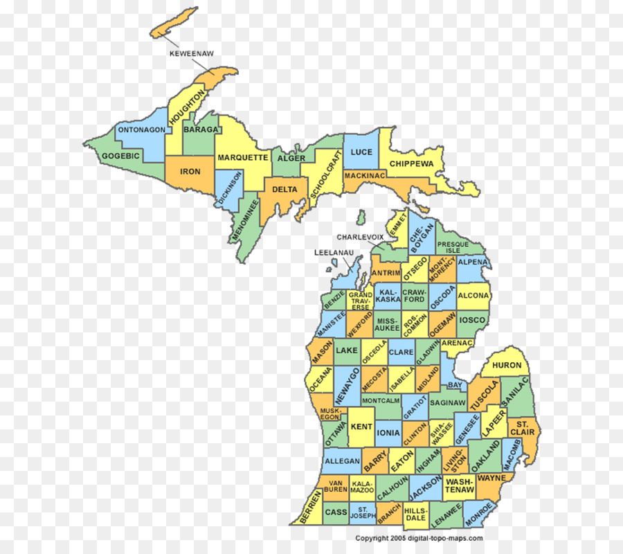 Condado De Monroe Michigan，Mapa PNG