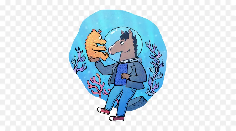 Caballo Caricatura，Submarino PNG