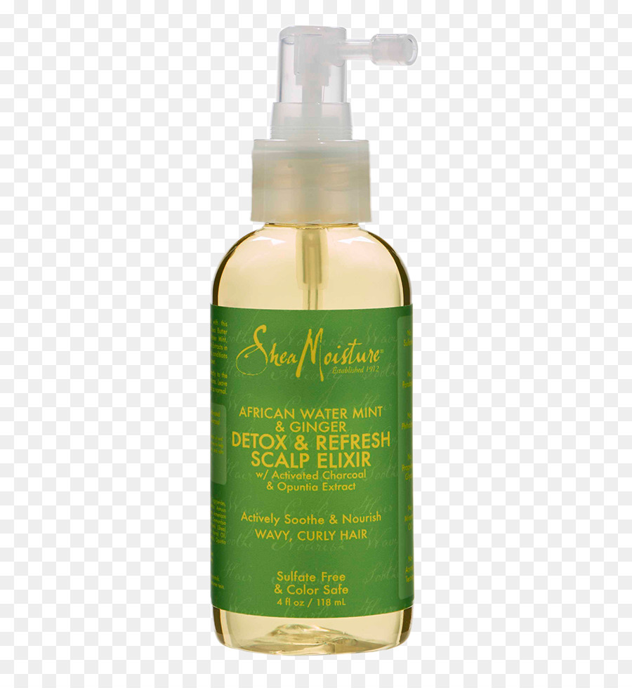 Loción，Sheamoisture Africana Del Agua De Menta Jengibre De Desintoxicación Del Cabello Del Cuero Cabelludo Champú Suave PNG